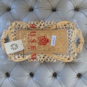🌹NWT Luxury Small Gold Decor Serving Tray🌹